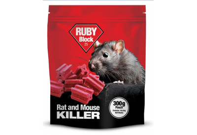 Ruby Block 25 Rat and Mouse Killer 300g 